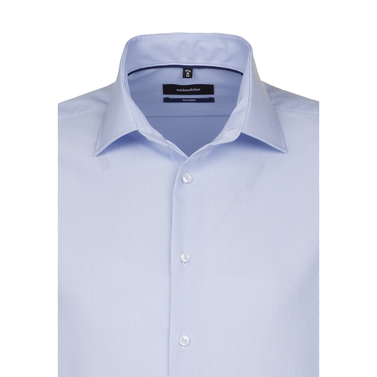 seidensticker Business Hemd Shaped Langarm Kentkragen Streifen Langarmhemden blau