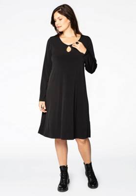 Yoek Kleid Langarm Jerseykleider
