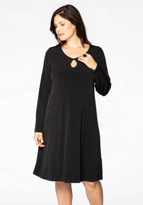 Yoek Kleid Langarm Jerseykleider 2