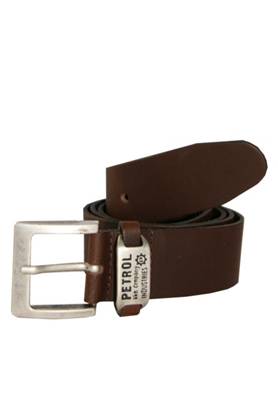 Petrol Industries Ledergürtel mit schicker Markengravur Gürtel