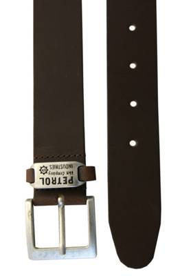 Petrol Industries Ledergürtel mit schicker Markengravur Gürtel 2