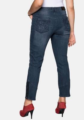 sheego Jeans mit bestickten Taschen Jeanshosen 2