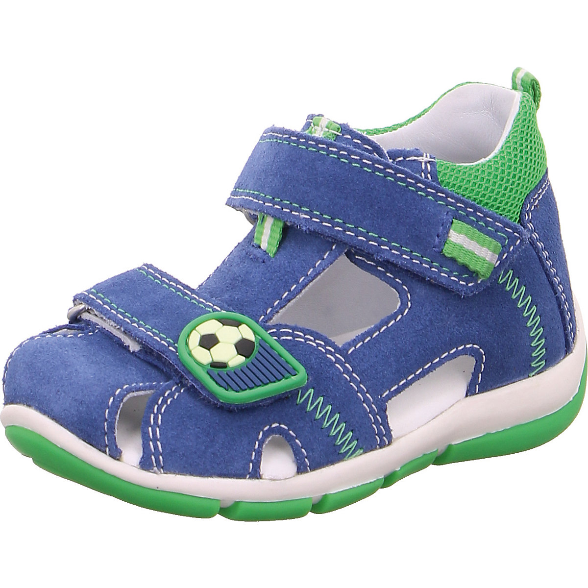 superfit Baby Sandalen WMS Weite M4 für Jungen Fußball blau/grün
