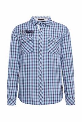 CAMP DAVID Karohemd mit Taschen und Artworks Langarmhemden 2