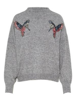 Vero Moda Strickpullover Pailletten Pullover