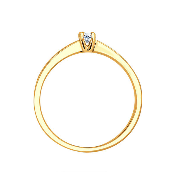 Accessoires Ringe Elli DIAMONDS Elli Diamonds Ring Verlobungsring Diamant (0.18 Ct.) 585 Gelbgold Ringe gold