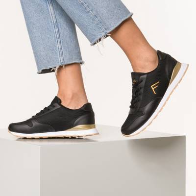 Freyling, Sneakers Low, schwarz/gold | mirapodo