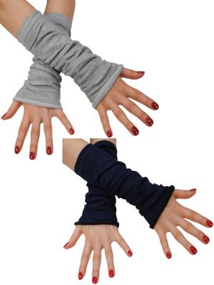 Stulpen 2 Paar Kombi Stulpen uni Armstulpen