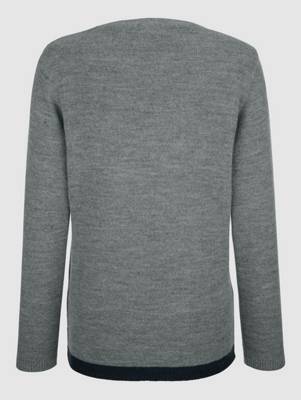 Pullover Dekosteine langarm grafisch Figurumspielend blickdicht Kunstfaser Pullover 2