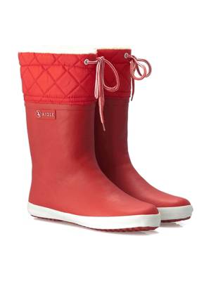 AIGLE Regenstiefel Aigle Giboulee rouge/blanc Gummistiefel 2
