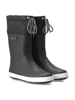 AIGLE Regenstiefel Aigle Giboulee noir/blanc Gummistiefel 2