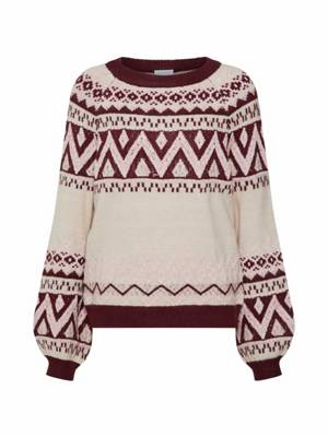 VILA pullover viisle knit l/s o-neck top Pullover