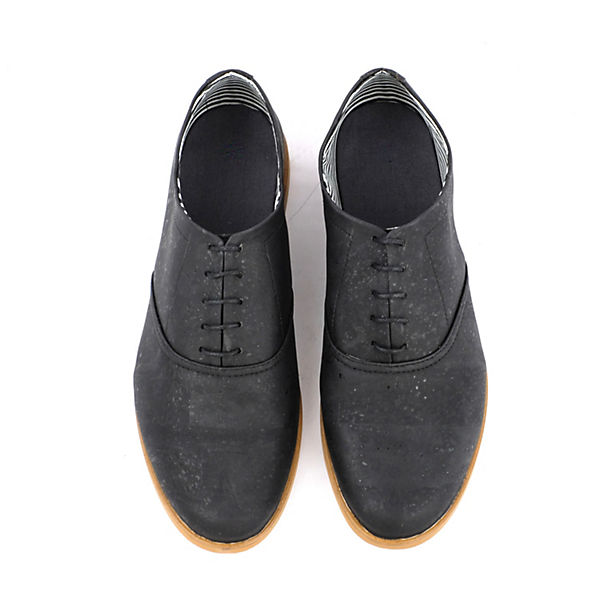 Schuhe Schnürschuhe SORBAS Halbschuhe ’74 Kork Oxford Schnürschuhe schwarz