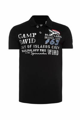 CAMP DAVID Piquee-Polo mit Prints und Stickereien Poloshirts 2