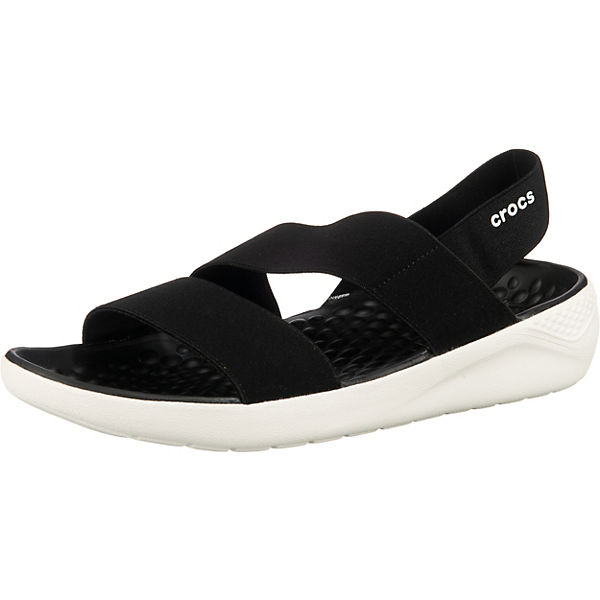 Schuhe Komfort-Sandalen crocs Literide Stretch Sandal W Komfort-Sandalen schwarz-kombi
