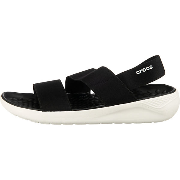 Schuhe Komfort-Sandalen crocs Literide Stretch Sandal W Komfort-Sandalen schwarz-kombi