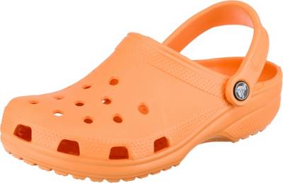 crocs orange clogs
