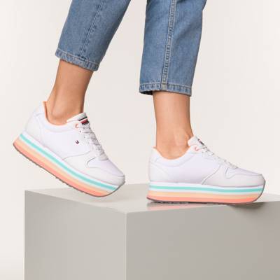 PIPED FLATFORM SNEAKER Sneakers Low 2