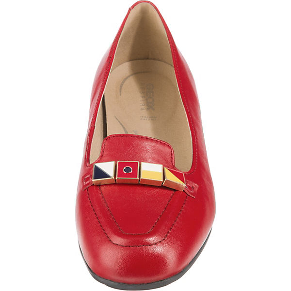 Schuhe Klassische Slipper GEOX Annytah Klassische Slipper rot Schuhe Klassische Slipper GEOX Annytah Klassische Slipper rot