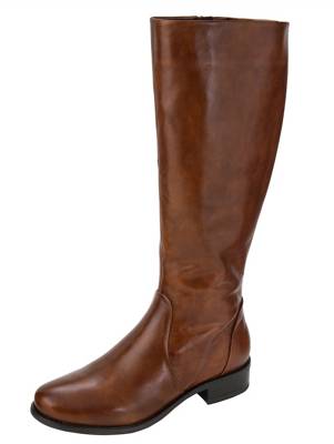 damenstiefel cognac braun