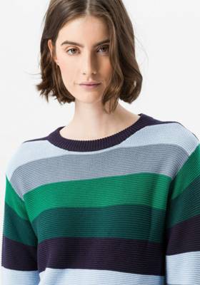 Peter Hahn Rundhals-Pullover cotton Pullover grün SE8417