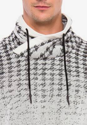 Cipo & Baxx Pullover Vichy mit Hahnentritt-Muster Pullover 2
