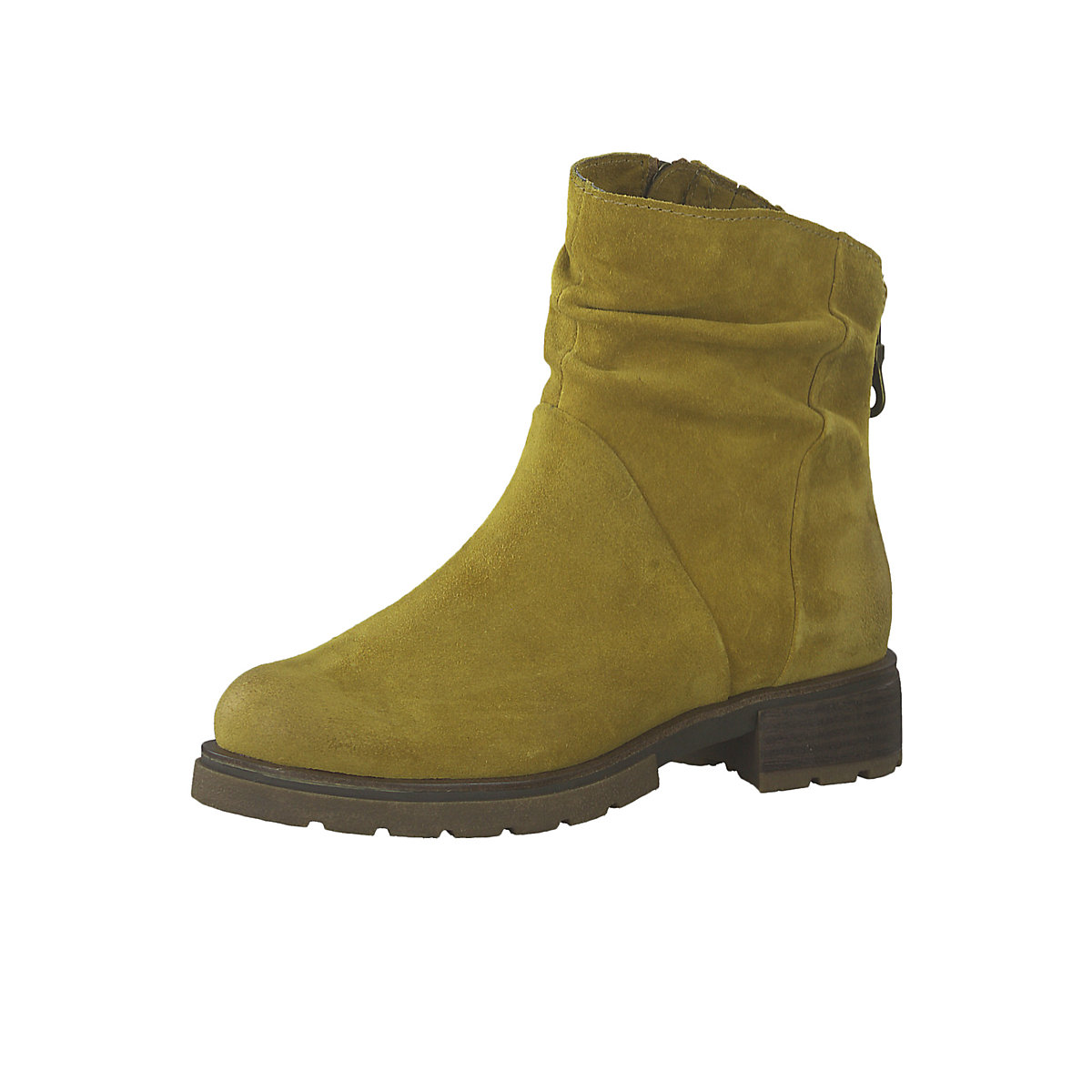 MARCO TOZZI Damen Leder Stiefelette Ankle Boot Mustard Gelb 2-2-25866-33 606 Ankle Boots gelb