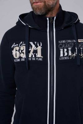 CAMP DAVID Kapuzenjacke mit Streifen-Details Sweatjacken 2