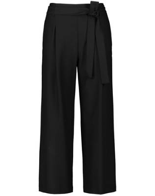 Hose Tuch/Kombi verkürzt Culotte mit Bindegürtel