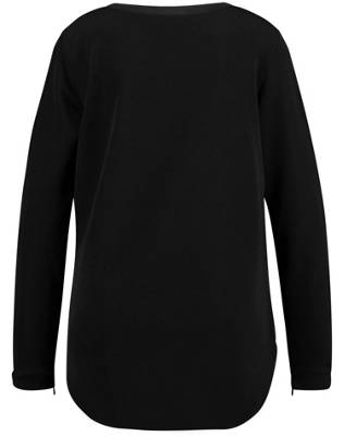 T-Shirt 1/1 Arm Langarmshirt mit seitlicher Raffung 2