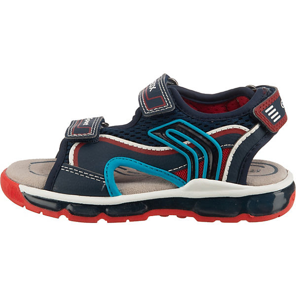 Schuhe Klassische Sandalen GEOX Sandalen Blinkies ANDROID für Jungen blau/rot
