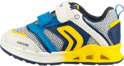 GEOX, Baby Sneakers Low Blinkies TODO für Jungen, blaugrün GEOX, Baby Sneakers Low Blinkies TODO für Jungen, blaugrün