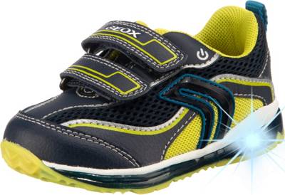 GEOX, Sneakers Low Blinkies ANDROID für Jungen, graugrün GEOX, Sneakers Low Blinkies ANDROID für Jungen, graugrün