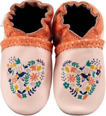 Krabbelschuhe HEART BEAT für Mädchen, Herz