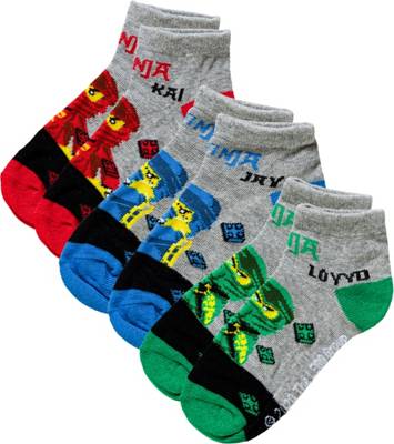LEGO Ninjago Socken Dreierpack für Jungen