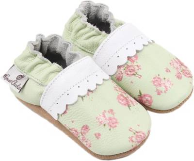 Krabbelschuhe Vintage Flower für Mädchen