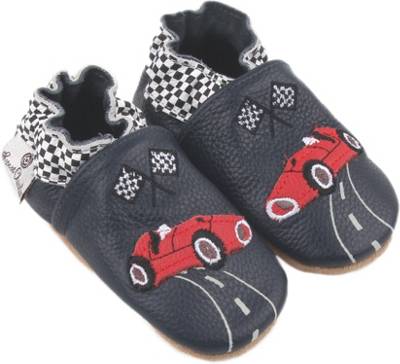 Krabbelschuhe Vintage Car für Jungen, Rennauto