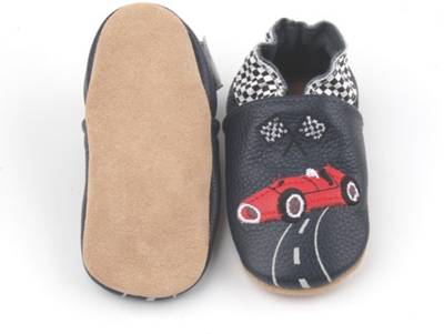 Krabbelschuhe Vintage Car für Jungen, Rennauto 2