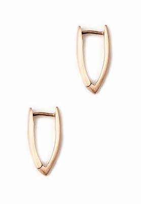 Ohrringe Damen Lines rosegold mit Zirkonia von Swarovski weiß Creolen 2