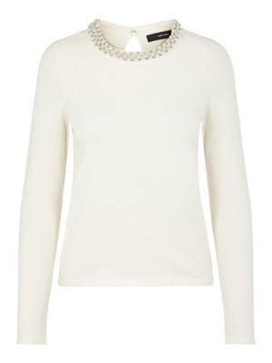 Vero Moda Pullover Perlen Pullover