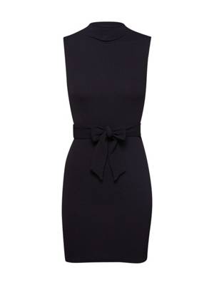 MISSGUIDED kleid high neck tie waist mini dress Sommerkleider