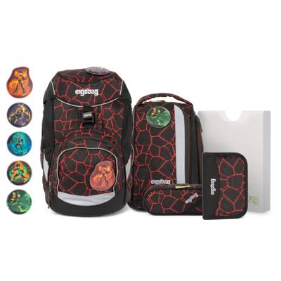 ergobag, Pack Special Edition SchulranzenSet 6tlg. inkl. KlettieSet Schulranzen, schwarz