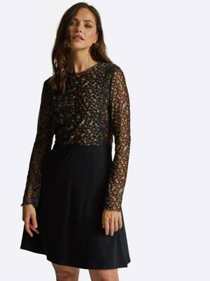 DOROTHY PERKINS kleid long sleeve floral mesh 2 in 1 Sommerkleider 2