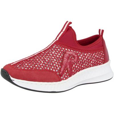 rieker, Rieker Damen Sneaker Glattleder in rot N5320 35 Sneakers Low, rot rieker, Rieker Damen Sneaker Glattleder in rot N5320 35 Sneakers Low, rot