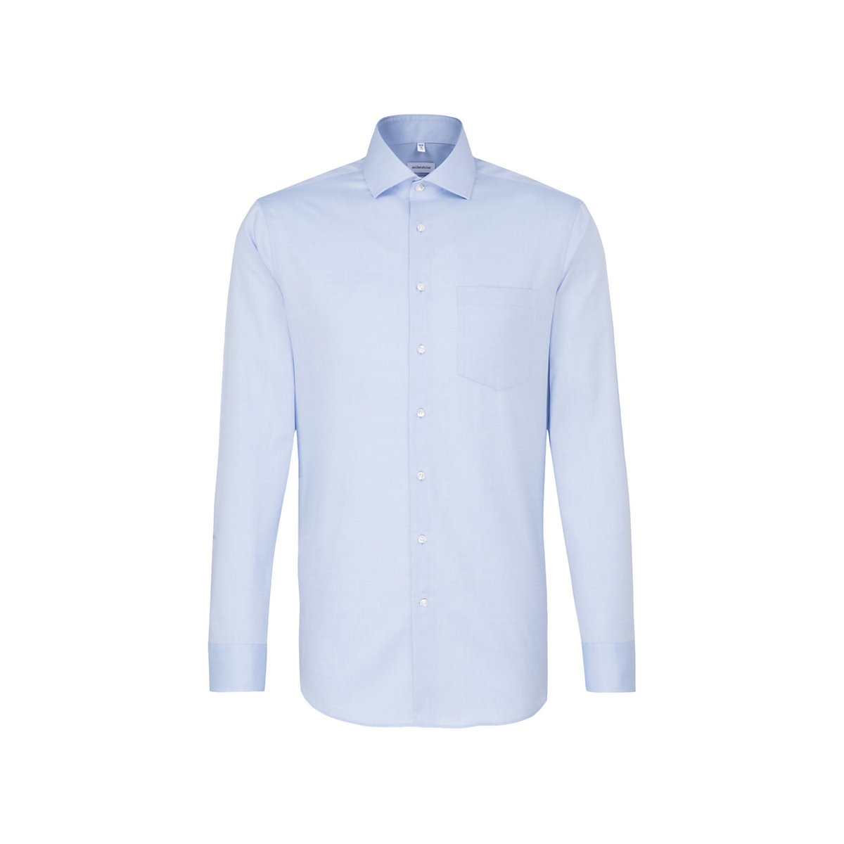 seidensticker Business Hemd Regular Langarm Kentkragen Uni Langarmhemden blau