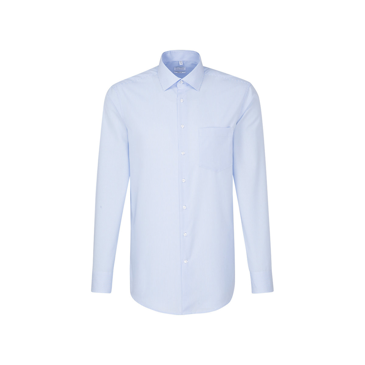seidensticker Business Hemd Regular Langarm Kentkragen Streifen Langarmhemden blau