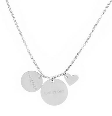 Ankerkette mit Anhängern Edelstahl 25cm Halsketten