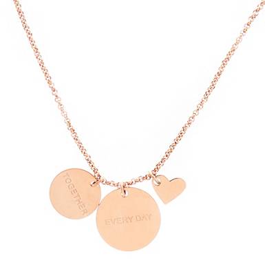 Ankerkette mit Anhängern Edelstahl 25cm Halsketten