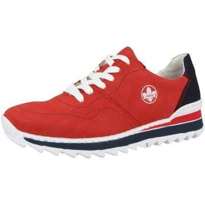 rieker, Rieker Damen Sneaker Glattleder in rot N5320 35 Sneakers Low, rot rieker, Rieker Damen Sneaker Glattleder in rot N5320 35 Sneakers Low, rot