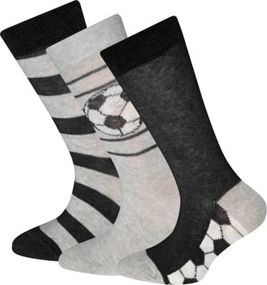 Socken 3er-Pack für Jungen, Fußball